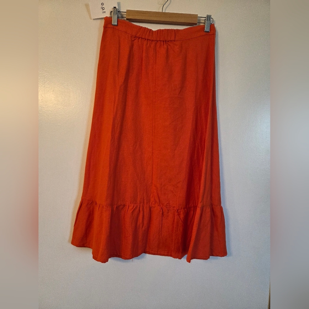 O.P.T Vibrant Orange A-Line Skirt